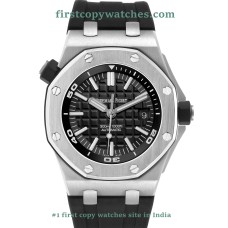 Audemars Piguet Royal Oak Offshore Diver Steel - Black Dial 15703ST First Copy Watch Hyderabad | COD