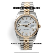 Rolex Date Just Mother Of Pearl White Dial First Copy Watch Chennai | COD