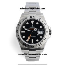 Rolex Explorer II Steel Parachrom Black Dial First Copy Watch Ahmedabad | COD