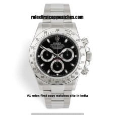 Rolex Cosmograph Daytona Steel - Black First Copy Watch Guwahati | COD
