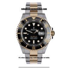 Rolex Submariner Date Yellow Gold & Steel Black First Copy Watch Pune | COD