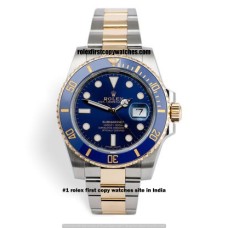 Rolex Submariner Date Dual Tone - Blue First Copy Watch Ahmedabad | COD