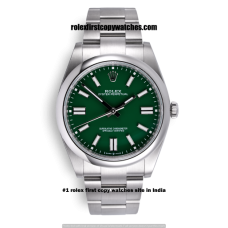 Rolex Oyster Perpetual Green Lacquer First Copy Watch Bangalore | COD