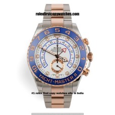 Rolex Yacht Master II Everose & Steel - White Dial First Copy Watch Bangalore | COD 