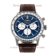 Breitling Navitimer B01 Chronograph 46 AB0137 Blue Dial First Copy Watch India | COD