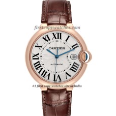 Cartier Ballon Bleu WGBB0017 Rose Gold - Silver Dial First Copy Watch Delhi | COD