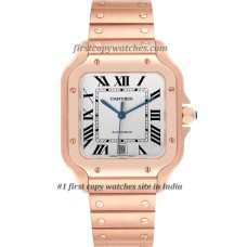 Cartier Santos WGSA0018 Rose Gold - Silver Dial First Copy Watch Indore | COD