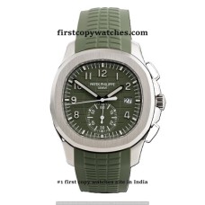Patek Philippe Aquanaut GMT Green Rubber Strap First Copy Watch Mumbai | COD